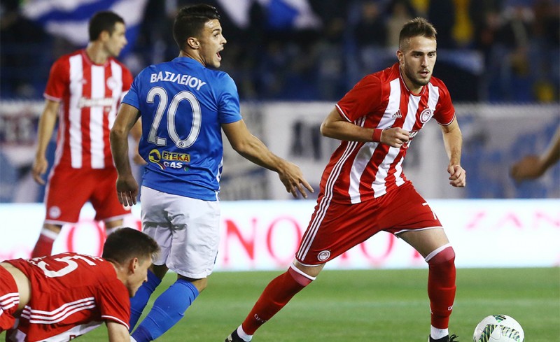 Ο Φορτούνης σε φάση από το πρώτο ημίχρονο