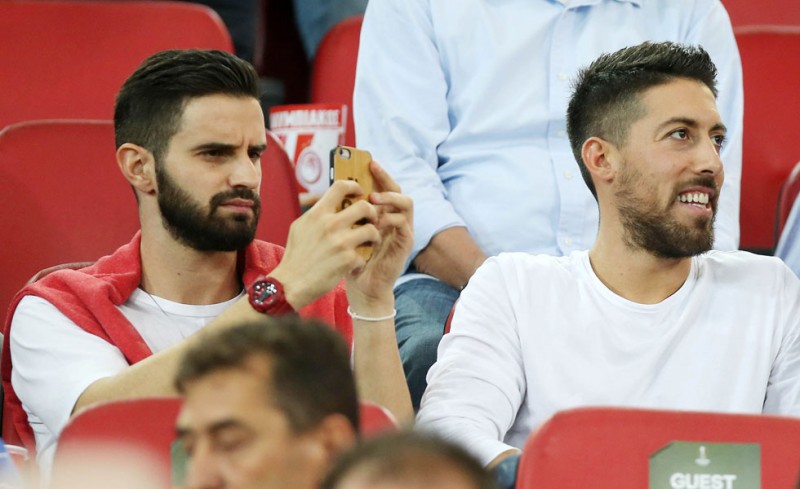 Στο γήπεδο ο Γιάννης Αθηναίου μαζί με τον Τάσο Αυλωνίτη