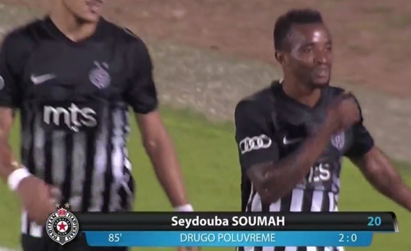 O σκόρερ του δεύτερου τέρματος, πανηγυρίζει...