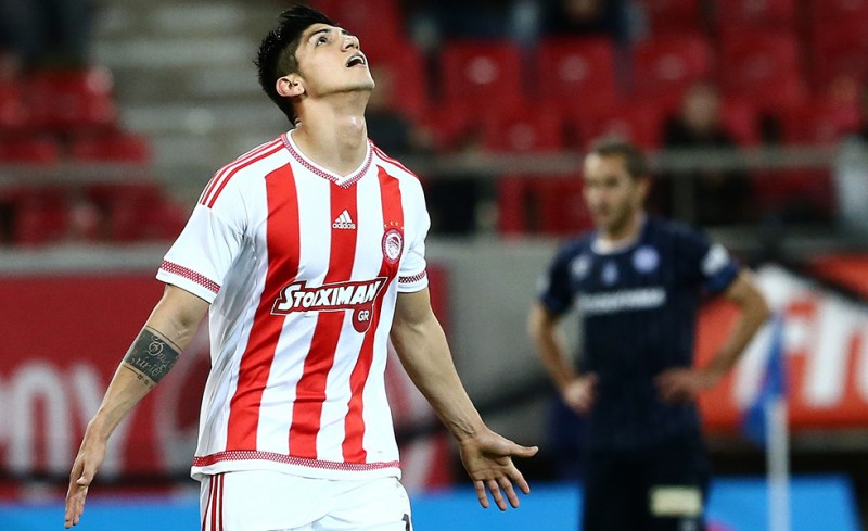 Ο Πουλίδο μόλις έχει πετύχει το 5ο γκολ του Ολυμπιακού