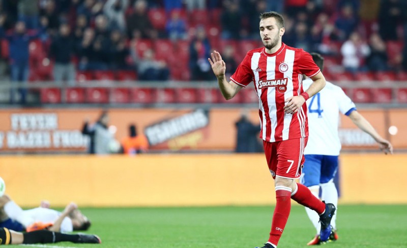 Ο Φορτούνης μόλις έχει σημειώσει το 3-0 (56')